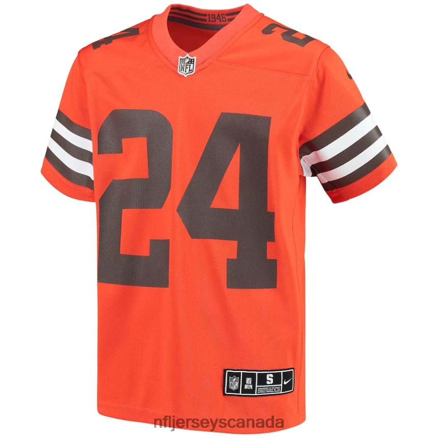 Youth Cleveland Browns Nick Chubb Nike Orange Inverted Team Game Jersey Clothing NFL TBXFR62226