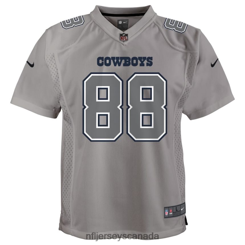 Youth Dallas Cowboys CeeDee Lamb Nike Gray Atmosphere Game Jersey Clothing NFL TBXFR61996