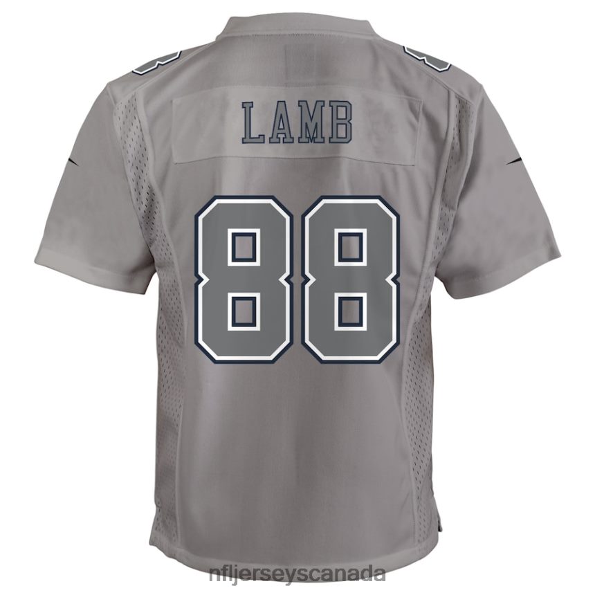 Youth Dallas Cowboys CeeDee Lamb Nike Gray Atmosphere Game Jersey Clothing NFL TBXFR61996