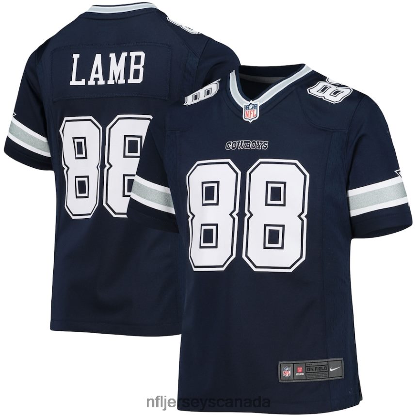 Youth Dallas Cowboys CeeDee Lamb Nike Navy Game Jersey Clothing NFL TBXFR62438