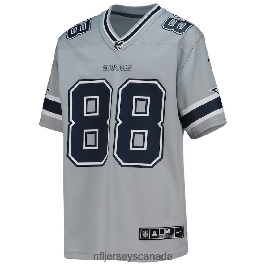 Youth Dallas Cowboys CeeDee Lamb Nike Silver Inverted Team Game Jersey Clothing NFL TBXFR61248