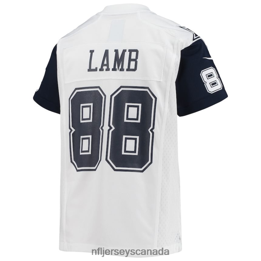 Youth Dallas Cowboys CeeDee Lamb Nike White Alternate Game Jersey Clothing NFL TBXFR6654