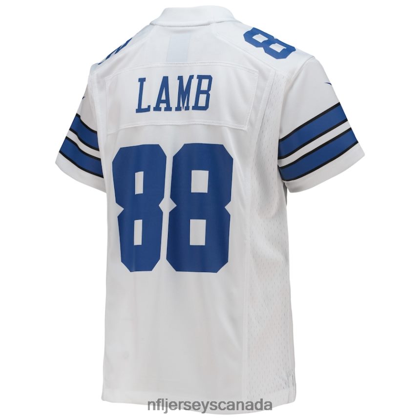 Youth Dallas Cowboys CeeDee Lamb Nike White Game Jersey Clothing NFL TBXFR6326