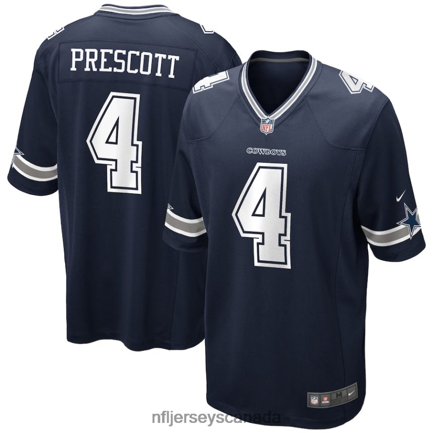 Youth Dallas Cowboys Dak Prescott Nike Navy Game Jersey Clothing NFL TBXFR6630