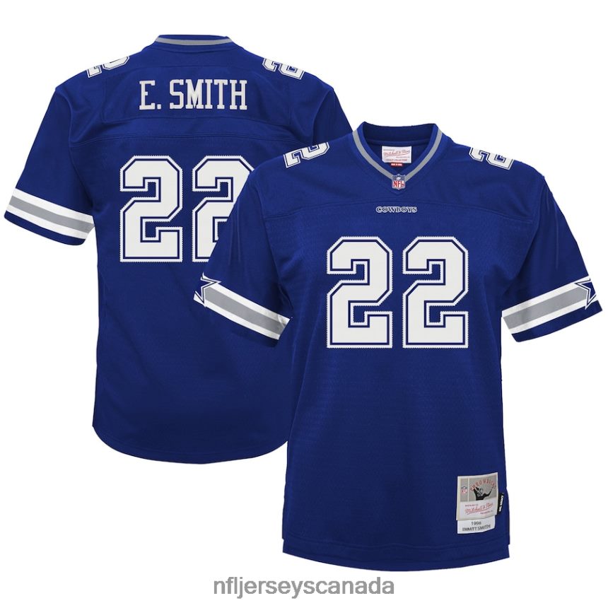 Youth Dallas Cowboys Emmitt Smith Mitchell  Ness Navy Retired Player Legacy Jersey Clothing NFL TBXFR6815
