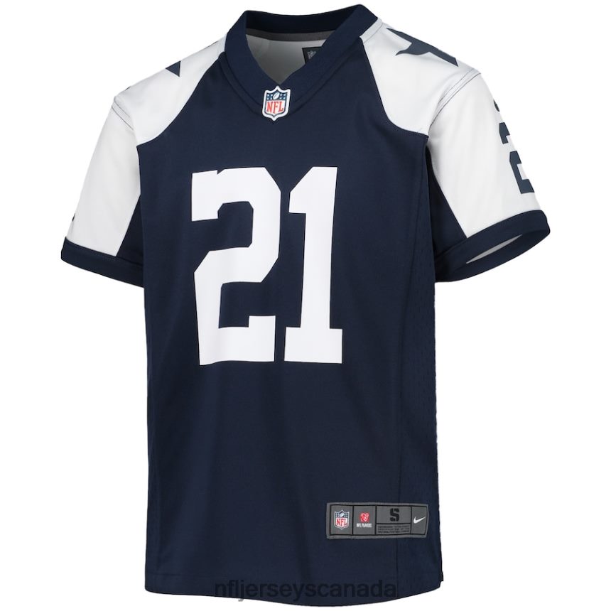 Youth Dallas Cowboys Ezekiel Elliott Nike Navy Alternate Player Game Jersey Clothing NFL TBXFR61149
