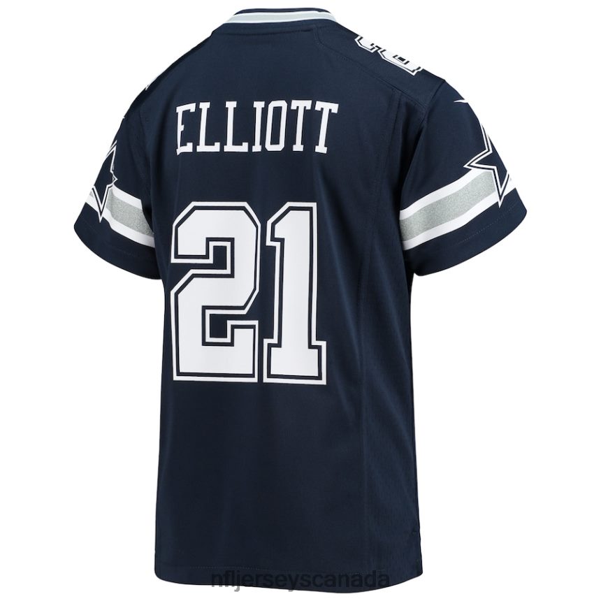 Youth Dallas Cowboys Ezekiel Elliott Nike Navy Player Game Jersey Clothing NFL TBXFR61995