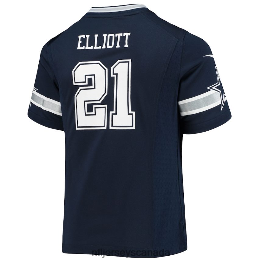 Youth Dallas Cowboys Ezekiel Elliott Nike Navy Team Game Jersey Clothing NFL TBXFR62973