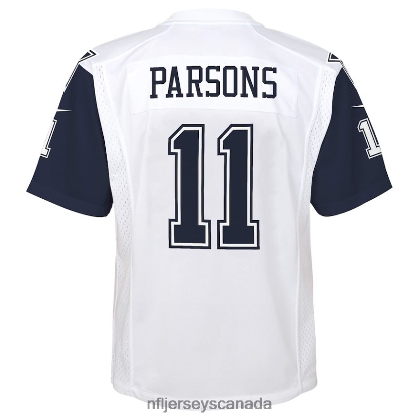 Youth Dallas Cowboys Micah Parsons Nike White Alternate Game Jersey Clothing NFL TBXFR6563