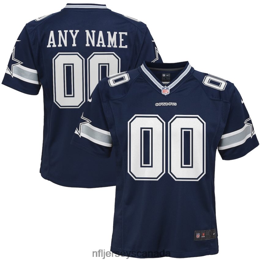 Youth Dallas Cowboys Nike Navy Custom Game Jersey Clothing NFL TBXFR6385