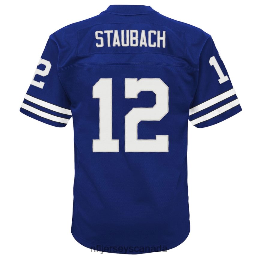 Youth Dallas Cowboys Roger Staubach Mitchell  Ness Navy Retired Player Legacy Jersey Clothing NFL TBXFR61822