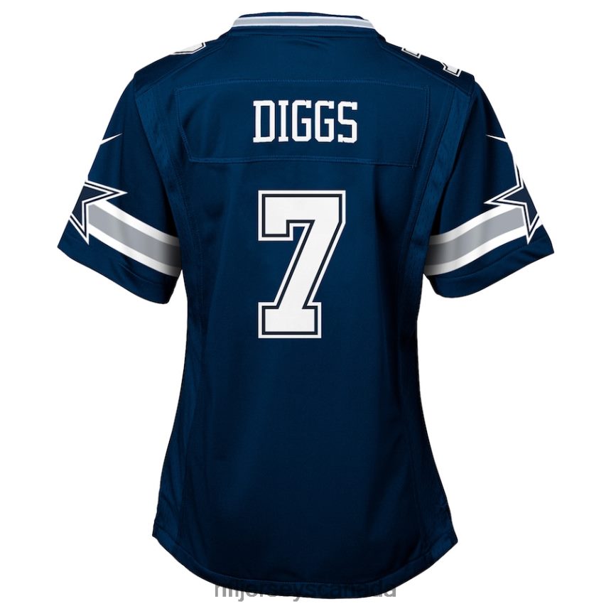 Youth Dallas Cowboys Trevon Diggs Nike Navy Game Jersey Clothing NFL TBXFR63386