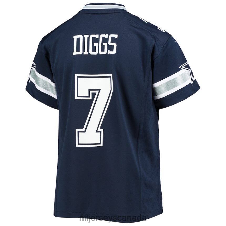 Youth Dallas Cowboys Trevon Diggs Nike Navy Game Jersey Clothing NFL TBXFR6683