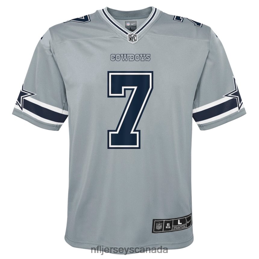 Youth Dallas Cowboys Trevon Diggs Nike Silver Inverted Game Jersey Clothing NFL TBXFR61721