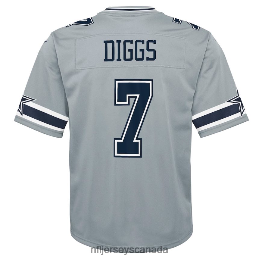 Youth Dallas Cowboys Trevon Diggs Nike Silver Inverted Game Jersey Clothing NFL TBXFR61721