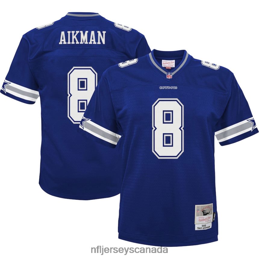 Youth Dallas Cowboys Troy Aikman Mitchell  Ness Navy Retired Player Legacy Jersey Clothing NFL TBXFR61575