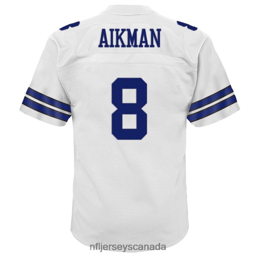 Youth Dallas Cowboys Troy Aikman Mitchell  Ness White Retired Player Legacy Jersey Clothing NFL TBXFR61809