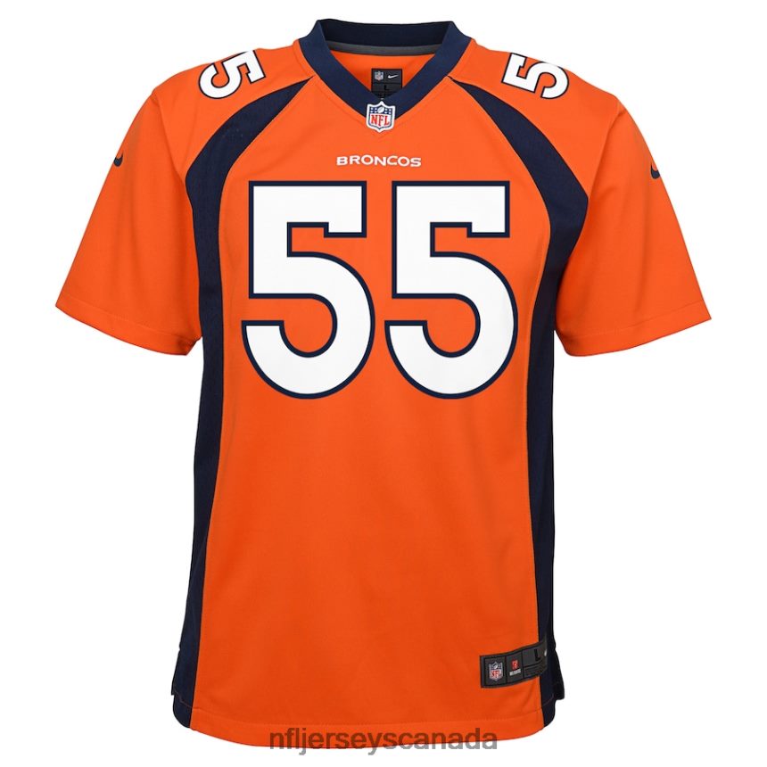 Youth Denver Broncos Bradley Chubb Nike Orange Game Jersey Clothing NFL TBXFR64226