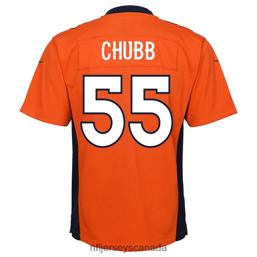 Youth Denver Broncos Bradley Chubb Nike Orange Game Jersey Clothing NFL TBXFR64226
