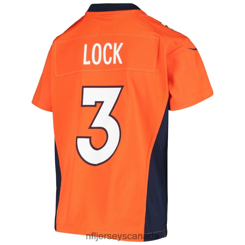 Youth Denver Broncos Drew Lock Nike Orange Player Game Jersey Clothing NFL TBXFR62217