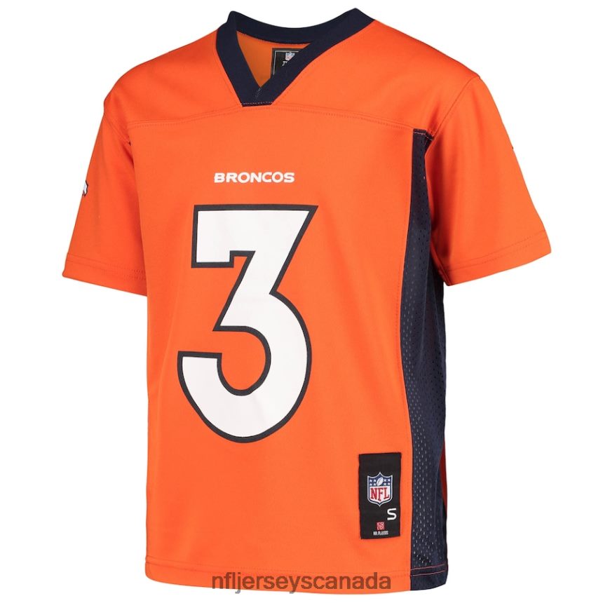 Youth Denver Broncos Drew Lock Orange Replica Player Jersey Clothing NFL TBXFR61247