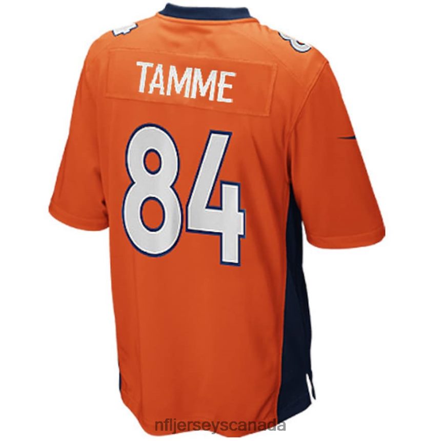 Youth Denver Broncos Jacob Tamme Nike Orange Team Color Game Jersey Clothing NFL TBXFR65104