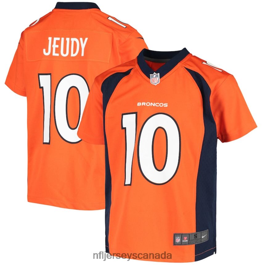 Youth Denver Broncos Jerry Jeudy Nike Orange Game Jersey Clothing NFL TBXFR61500