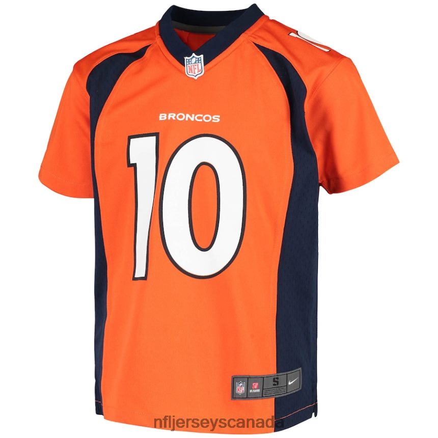 Youth Denver Broncos Jerry Jeudy Nike Orange Game Jersey Clothing NFL TBXFR61500