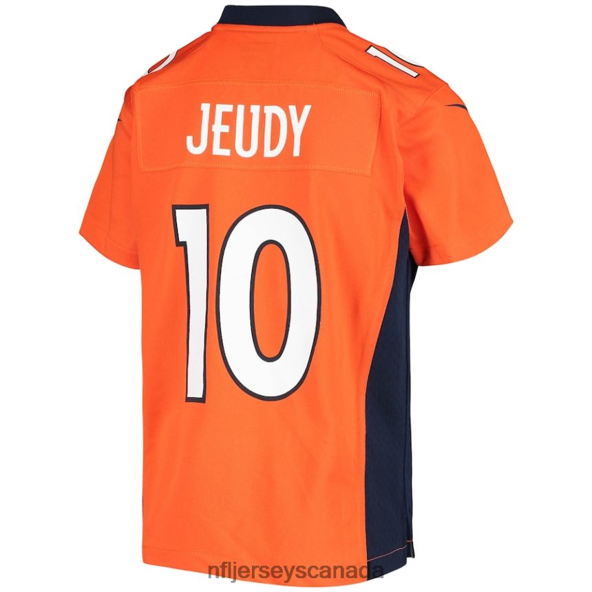 Youth Denver Broncos Jerry Jeudy Nike Orange Game Jersey Clothing NFL TBXFR61500