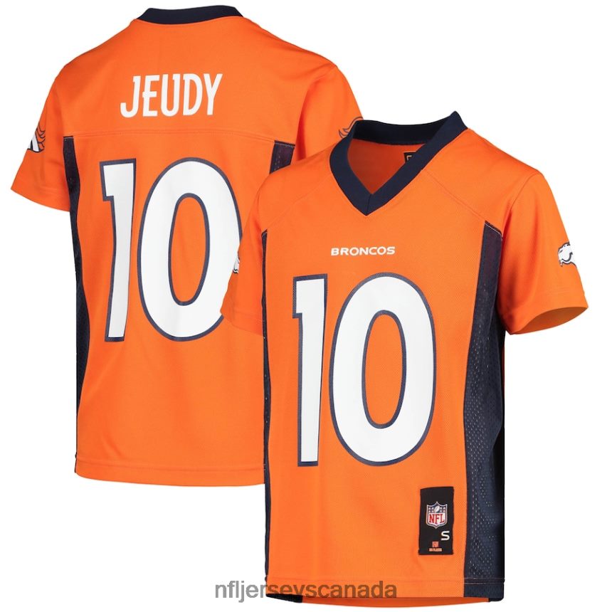 Youth Denver Broncos Jerry Jeudy Orange Replica Player Jersey Clothing NFL TBXFR62515