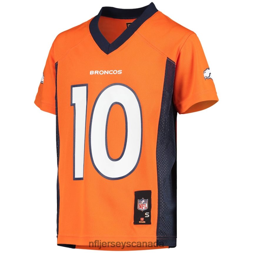 Youth Denver Broncos Jerry Jeudy Orange Replica Player Jersey Clothing NFL TBXFR62515