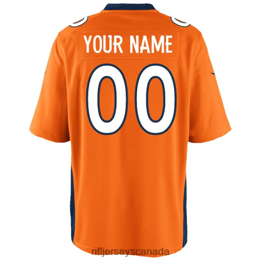 Youth Denver Broncos Nike Orange Custom Game Jersey Clothing NFL TBXFR6562