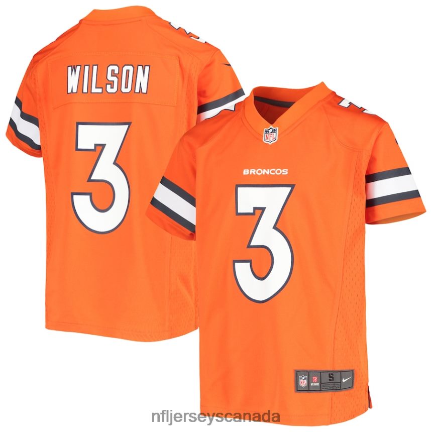 Youth Denver Broncos Russell Wilson Nike Orange Alternate Game Jersey Clothing NFL TBXFR61956