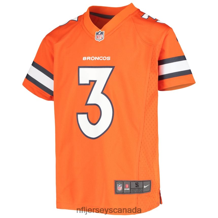 Youth Denver Broncos Russell Wilson Nike Orange Alternate Game Jersey Clothing NFL TBXFR61956