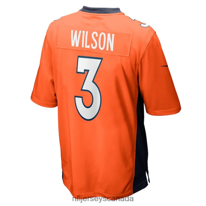 Youth Denver Broncos Russell Wilson Nike Orange Game Jersey Clothing NFL TBXFR6939