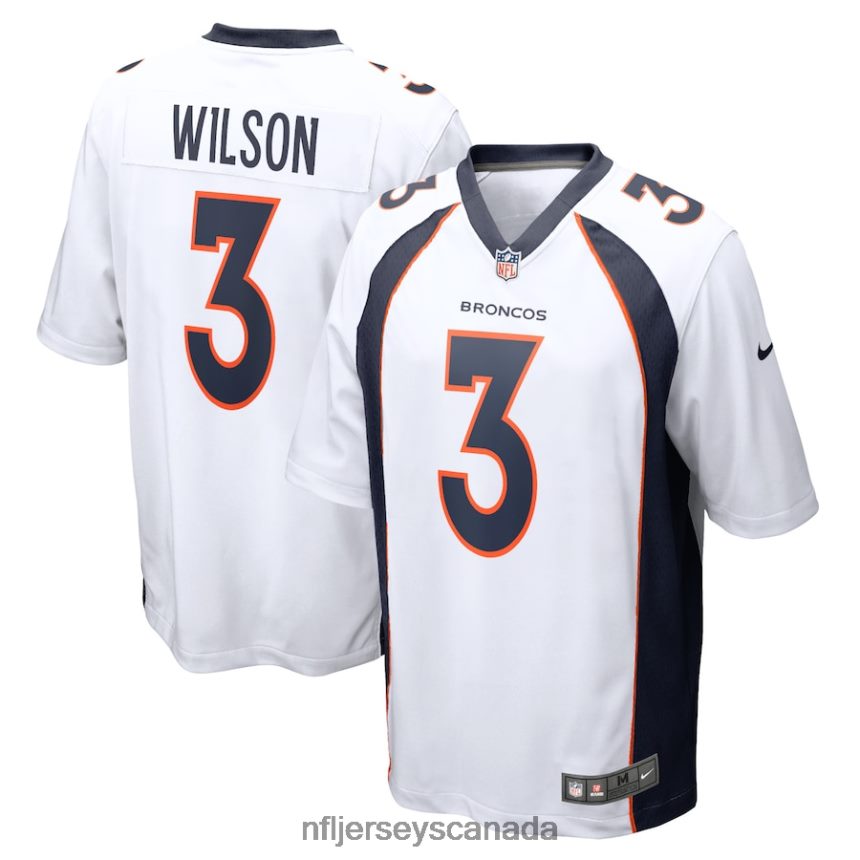 Youth Denver Broncos Russell Wilson Nike White Game Jersey Clothing NFL TBXFR6918