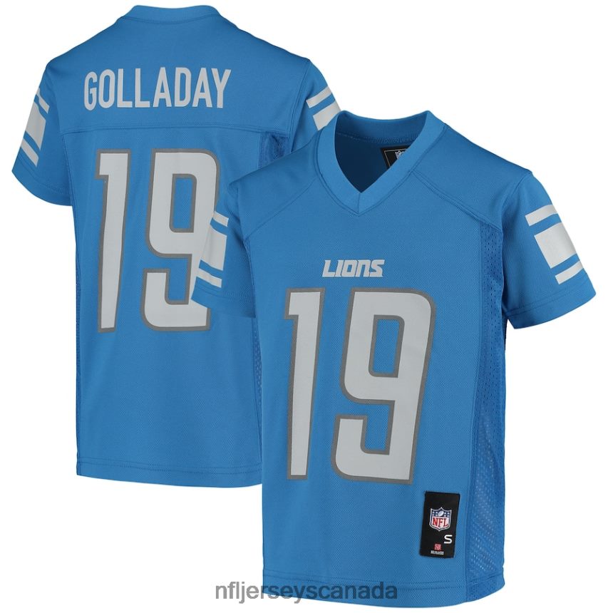 Youth Detroit Lions Kenny Golladay Blue Replica Player Jersey Clothing NFL TBXFR63020