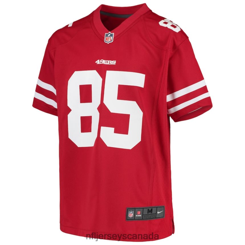 Youth George Kittle San Francisco 49ers Nike Player Game Jersey - Scarlet Clothing NFL TBXFR6530