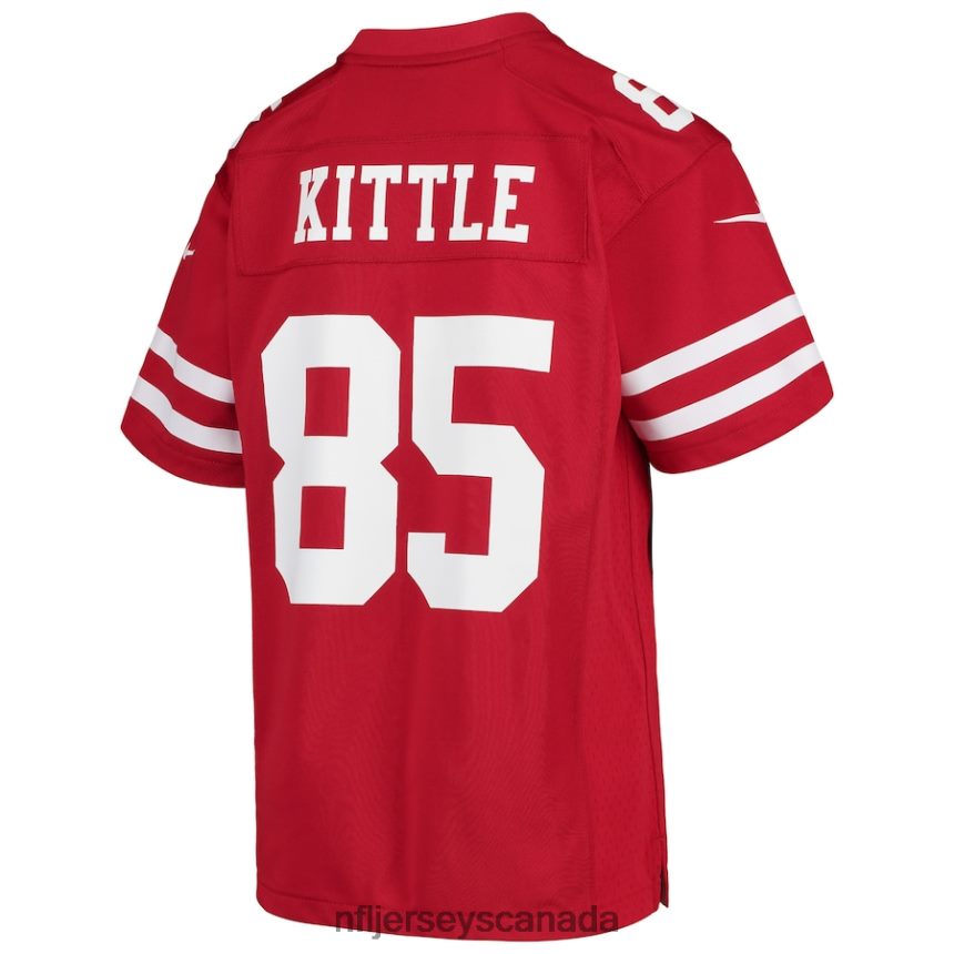 Youth George Kittle San Francisco 49ers Nike Player Game Jersey - Scarlet Clothing NFL TBXFR6530