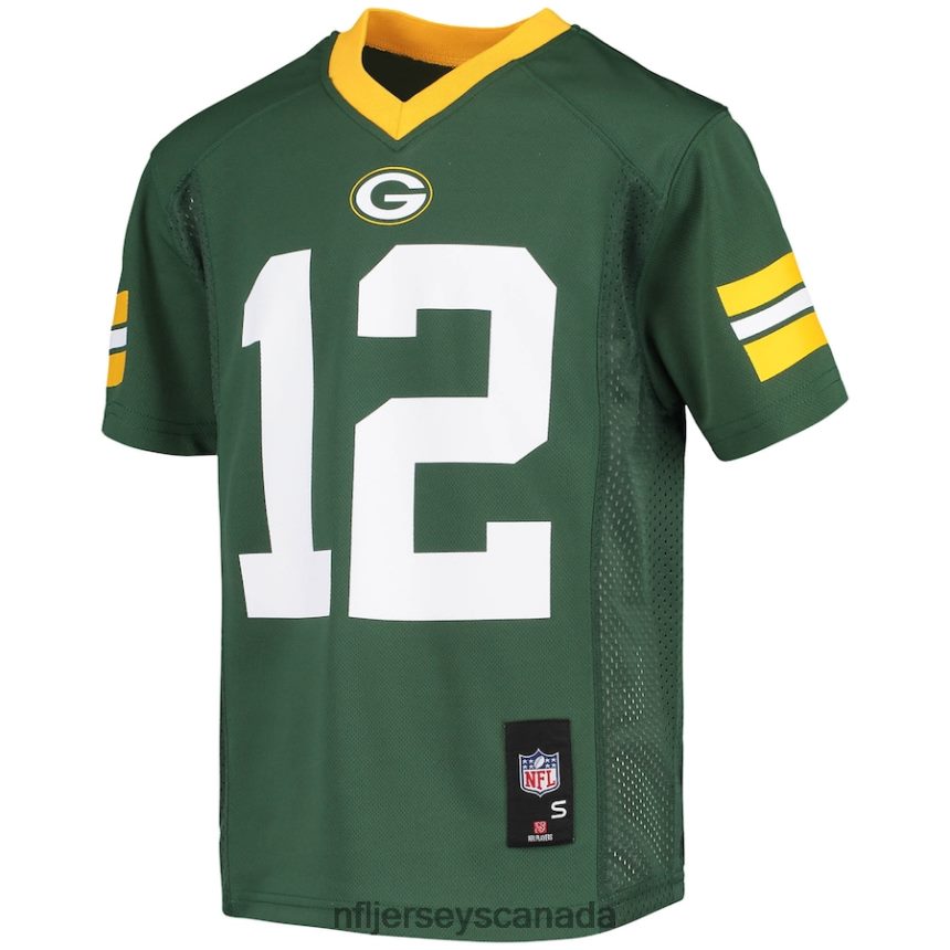 Youth Green Bay Packers Aaron Rodgers Green Replica Player Jersey Clothing NFL TBXFR61436