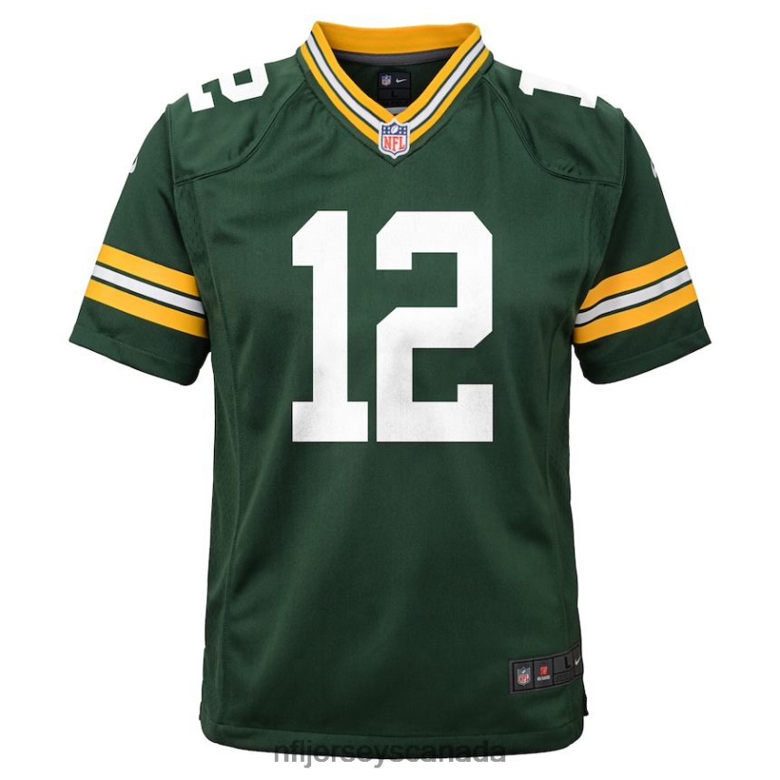 Youth Green Bay Packers Aaron Rodgers Nike Green Game Jersey Clothing NFL TBXFR6936