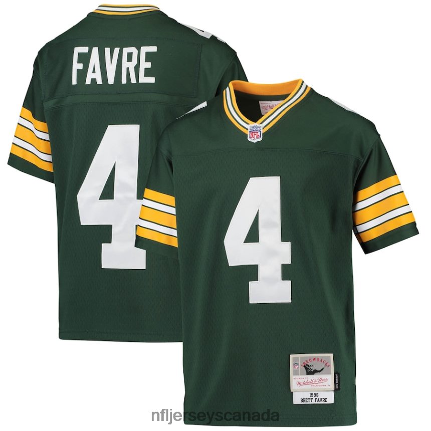 Youth Green Bay Packers Brett Favre Mitchell  Ness Green 1996 Retired Player Legacy Jersey Clothing NFL TBXFR61373