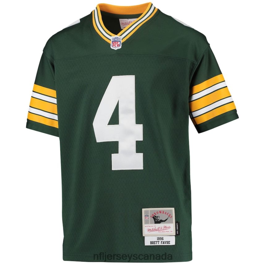 Youth Green Bay Packers Brett Favre Mitchell  Ness Green 1996 Retired Player Legacy Jersey Clothing NFL TBXFR61373