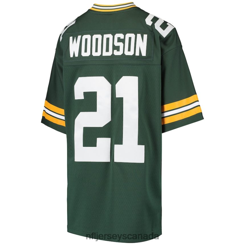 Youth Green Bay Packers Charles Woodson Mitchell  Ness Green Retired Player Legacy Jersey Clothing NFL TBXFR61841
