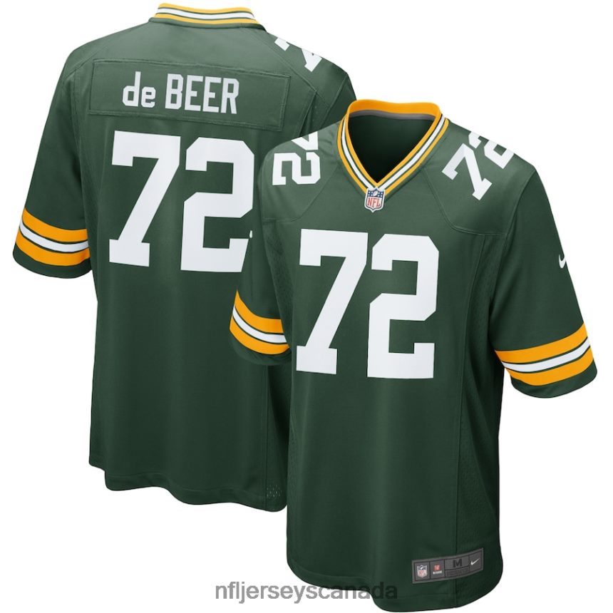 Youth Green Bay Packers Gerhard de Beer Nike Green Game Jersey Clothing NFL TBXFR65176