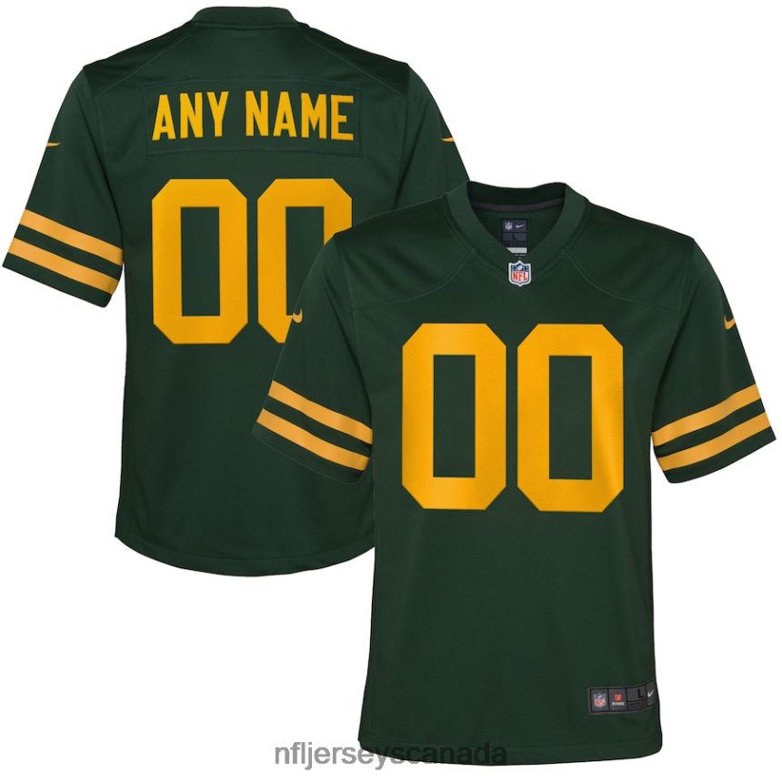 Youth Green Bay Packers Nike Green Alternate Custom Jersey Clothing NFL TBXFR61080