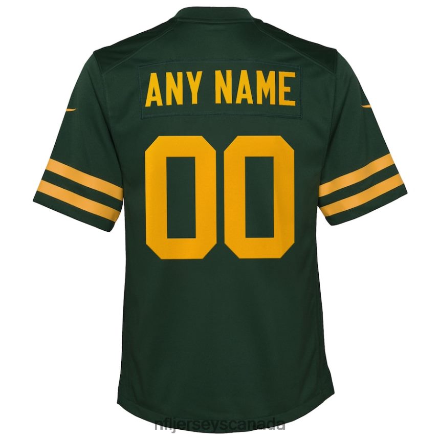Youth Green Bay Packers Nike Green Alternate Custom Jersey Clothing NFL TBXFR61080