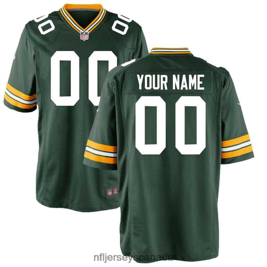 Youth Green Bay Packers Nike Green Custom Game Jersey Clothing NFL TBXFR6281