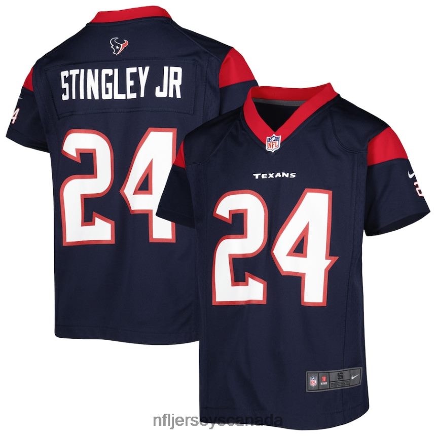 Youth Houston Texans Derek Stingley Jr Nike Navy Game Jersey Clothing NFL TBXFR62877