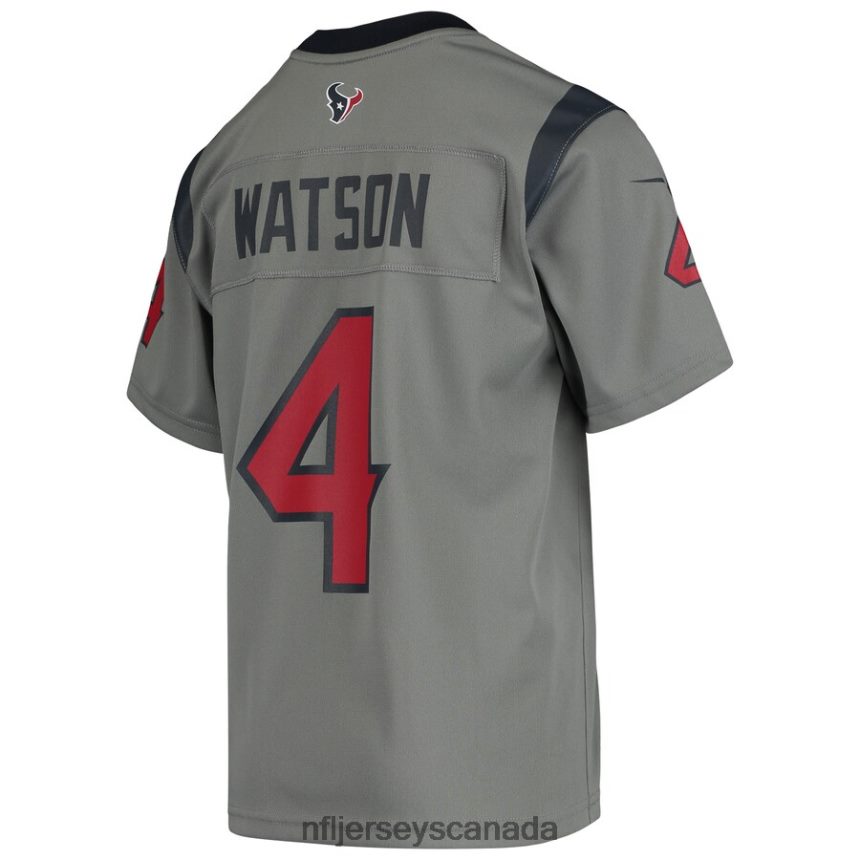 Youth Houston Texans Deshaun Watson Nike Gray Inverted Game Jersey Clothing NFL TBXFR64233
